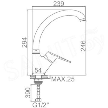 Смеситель для кухонной мойки Ledeme L5940