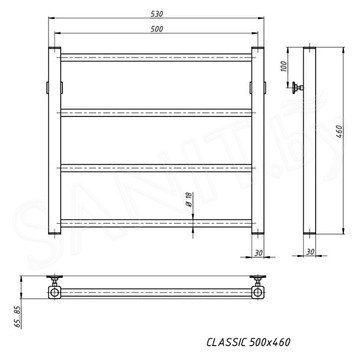 Полотенцесушитель Stinox Classic нижнее подключение