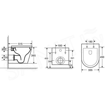 Подвесной унитаз OWL Vind Ruta-H OWLT190304 с крышкой SoftClose