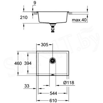 Кухонная мойка Grohe K700U 31655AT0 / 31655AP0