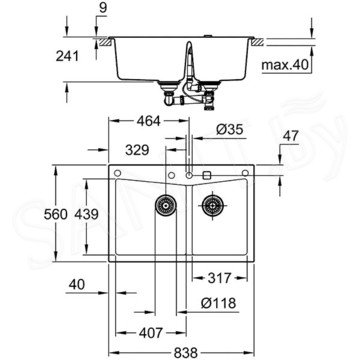 Кухонная мойка Grohe K700 31657AP0 / 31657AT0