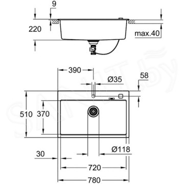 Кухонная мойка Grohe K700 31652AP0 / 31652AT0