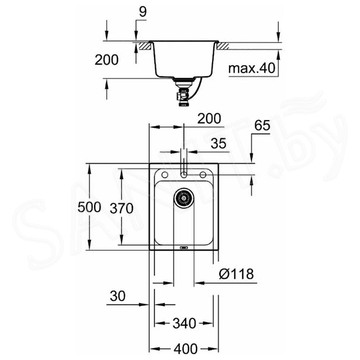 Кухонная мойка Grohe K700 31650AP0 / 31650AT0