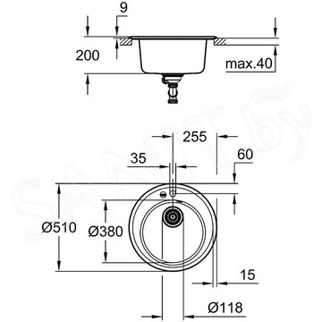 Кухонная мойка Grohe K200 31656AT0 / 31656AP0