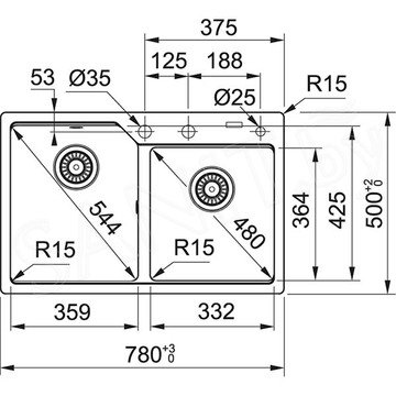 Кухонная мойка Franke Urban UBG 620-78 Fragranite