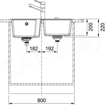 Кухонная мойка Franke Urban UBG 620-78 Fragranite
