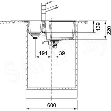 Кухонная мойка Franke Urban UBG 651-78 Fragranite