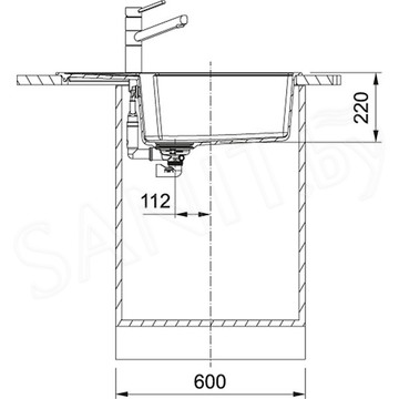 Кухонная мойка Franke Urban UBG 611-78L Fragranite