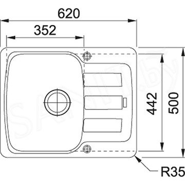 Кухонная мойка Franke Antea AZG 611-62 Fragranite