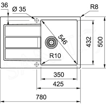 Кухонная мойка Franke Sirius 2.0 S2D 611-78 Tectonite