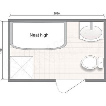 Душевая кабина Domani-Spa Neat high белая