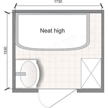 Душевая кабина Domani-Spa Neat high белая