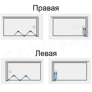 Душевая шторка на ванну Ambassador Bath Screens 16041110 / 16041111