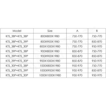 Душевое ограждение Deante Kerria Plus Nero Walk-in прозрачный