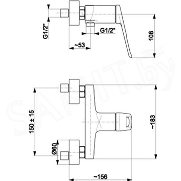 Смеситель для душа Armatura Amazonit 4626-010-00