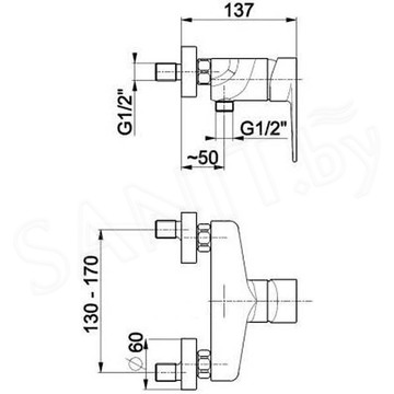 Смеситель для душа Armatura Halit 4826-010-00