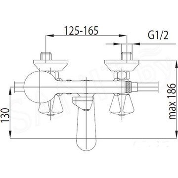 Смеситель для ванны Armatura Standard 304-120-00