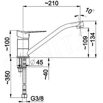 Смеситель для кухонной мойки Armatura Leonit 5313-915-0