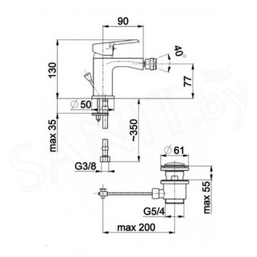 Смеситель для биде Armatura Seelit 5817-015-00