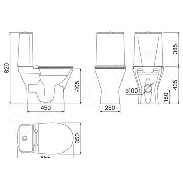 Напольный унитаз Iddis Edifice Rimless безободковый