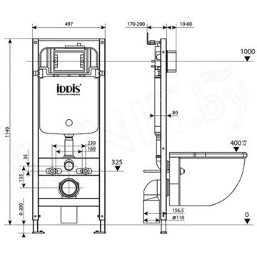 Инсталляция для унитаза Iddis Profix PRO0000i32