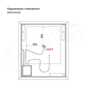 Зеркало Iddis Brick