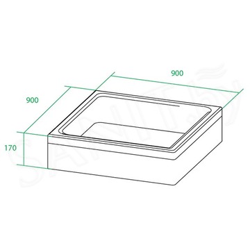 Душевой поддон Iddis P19W