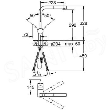 Смеситель для кухонной мойки Grohe Minta 32168000 / 32168DC0