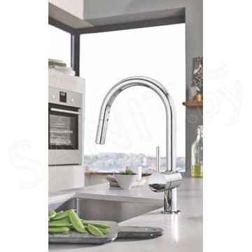 Смеситель для кухонной мойки Grohe Minta 32321002 / 32321DC2 с выдвижным изливом