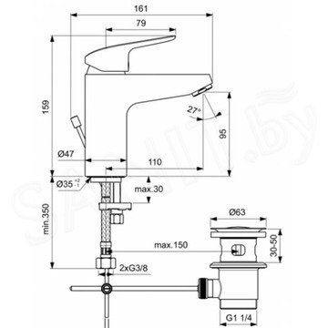 Набор смесителей Ideal Standard Ceraflex BD001AA