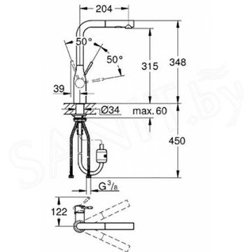 Смеситель для кухонной мойки Grohe Essence+ 30270000 / 30270DC0