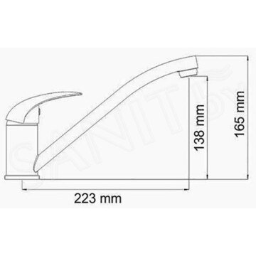 Смеситель для кухонной мойки WasserKraft Isen 2607