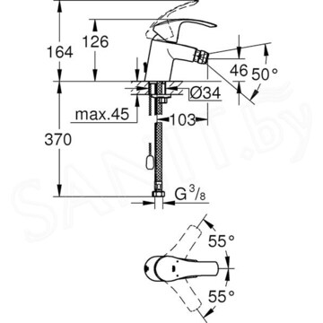 Смеситель для биде Grohe Eurosmart New 32927002