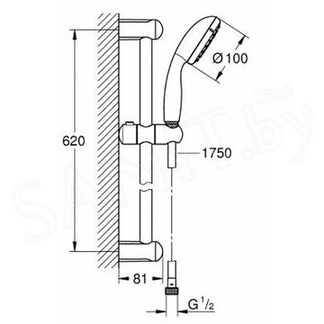 Душевой гарнитур Grohe New Tempesta 27853001