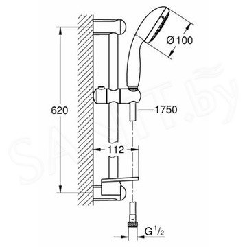 Душевой гарнитур Grohe New Tempesta 28593002