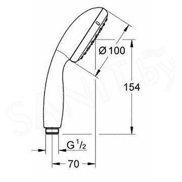 Душевая лейка GROHE Tempesta New 27597001