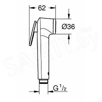 Гигиеническая лейка Grohe Tempesta-F Trigger Spray 30 27512001