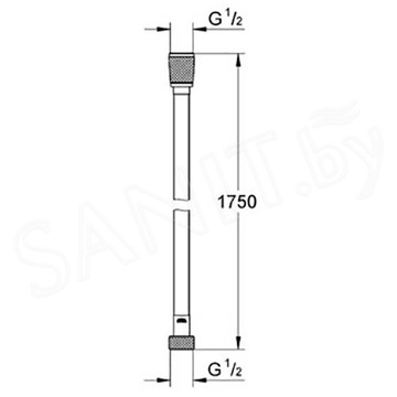 Душевой шланг Grohe Silverflex 28388000