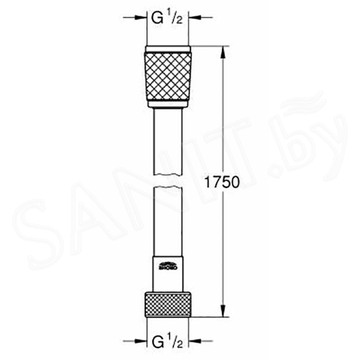 Душевой шланг Grohe Relexaflex 28154001