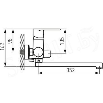 Смеситель для ванны Ferro Algeo BAG55A