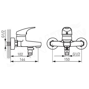 Смеситель для ванны Ferro One BFO1