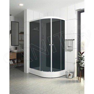 Душевая кабина Domani-Spa Delight 128 черная тонированная