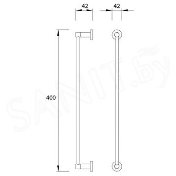 Держатель для полотенец Omnires Modern MP60214CR / MP60216CR