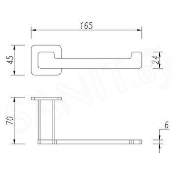 Держатель для туалетной бумаги Omnires Nelson NL80510BL