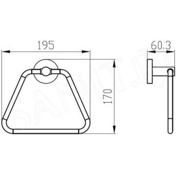 Держатель для полотенец Kaiser KH-4101