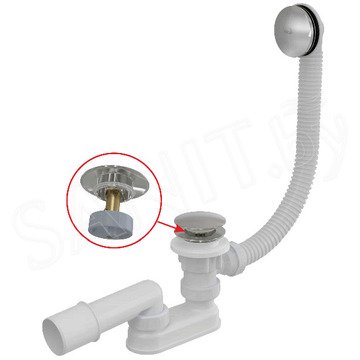 Сифон для ванны AlcaPlast A504CKM Click Clack 80