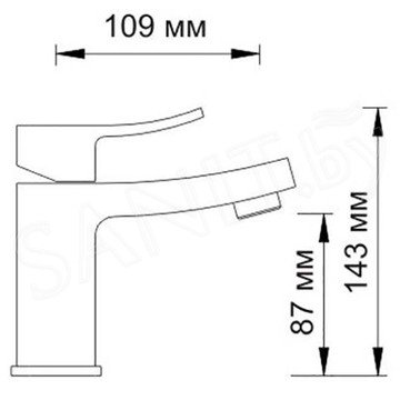 Смеситель для умывальника WasserKraft Aller 1063