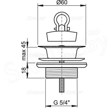 Донный клапан AlcaPlast A439