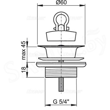 Донный клапан AlcaPlast A439