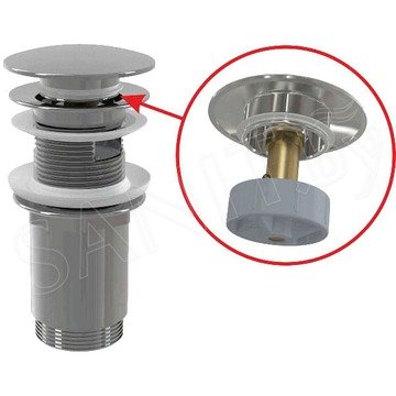 Донный клапан AlcaPlast A392C Click Clack